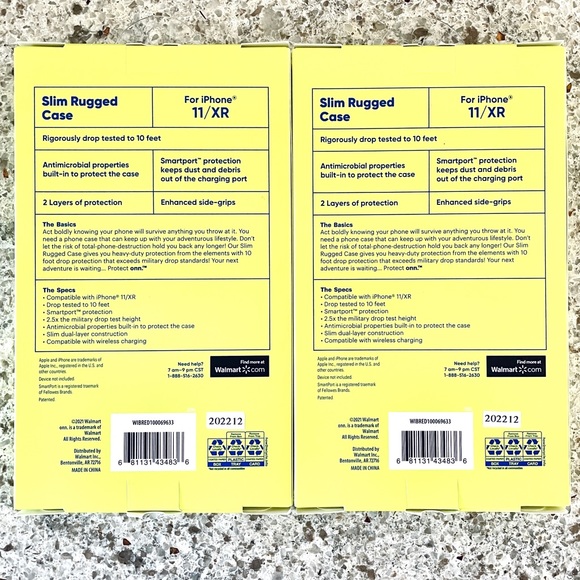 🔥Bundle🔥 2 Cases protect onn. Slim Rugged Phone Case iPhone 11/XR Red NWT NEW - Picture 9 of 9